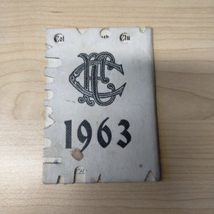 VFL 1963 Collingwood Football Club Members Season Ticket