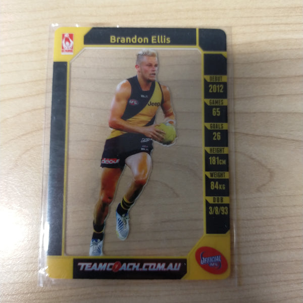 2015 AFL Teamcoach Acetate Prize Card Brandon Ellis Richmond