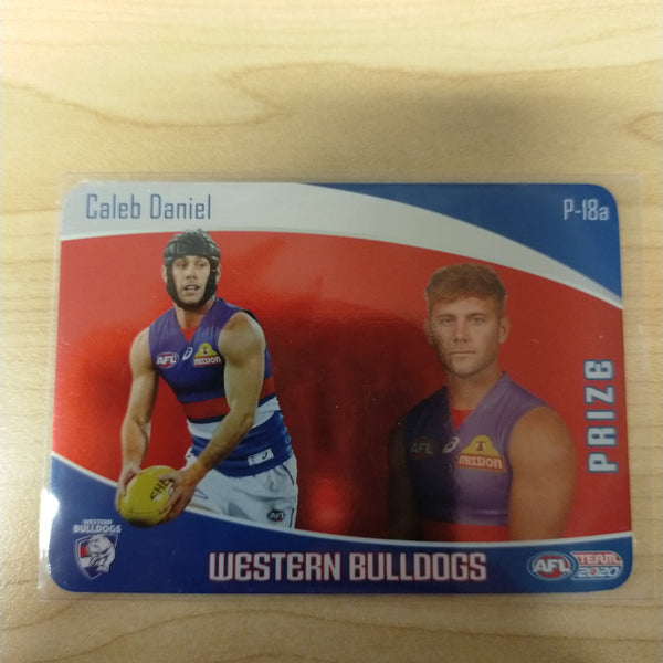 2020 AFL Teamcoach Prize Card Caleb Daniel Western Bulldogs P-18a