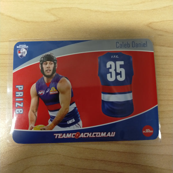 2020 AFL Teamcoach Prize Card Caleb Daniel Western Bulldogs P-18a