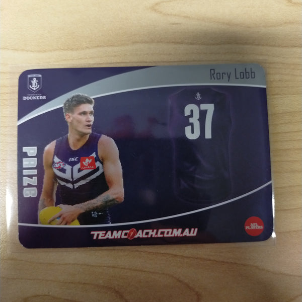 2020 AFL Teamcoach Prize Card Rory Lobb Fremantle P-06b