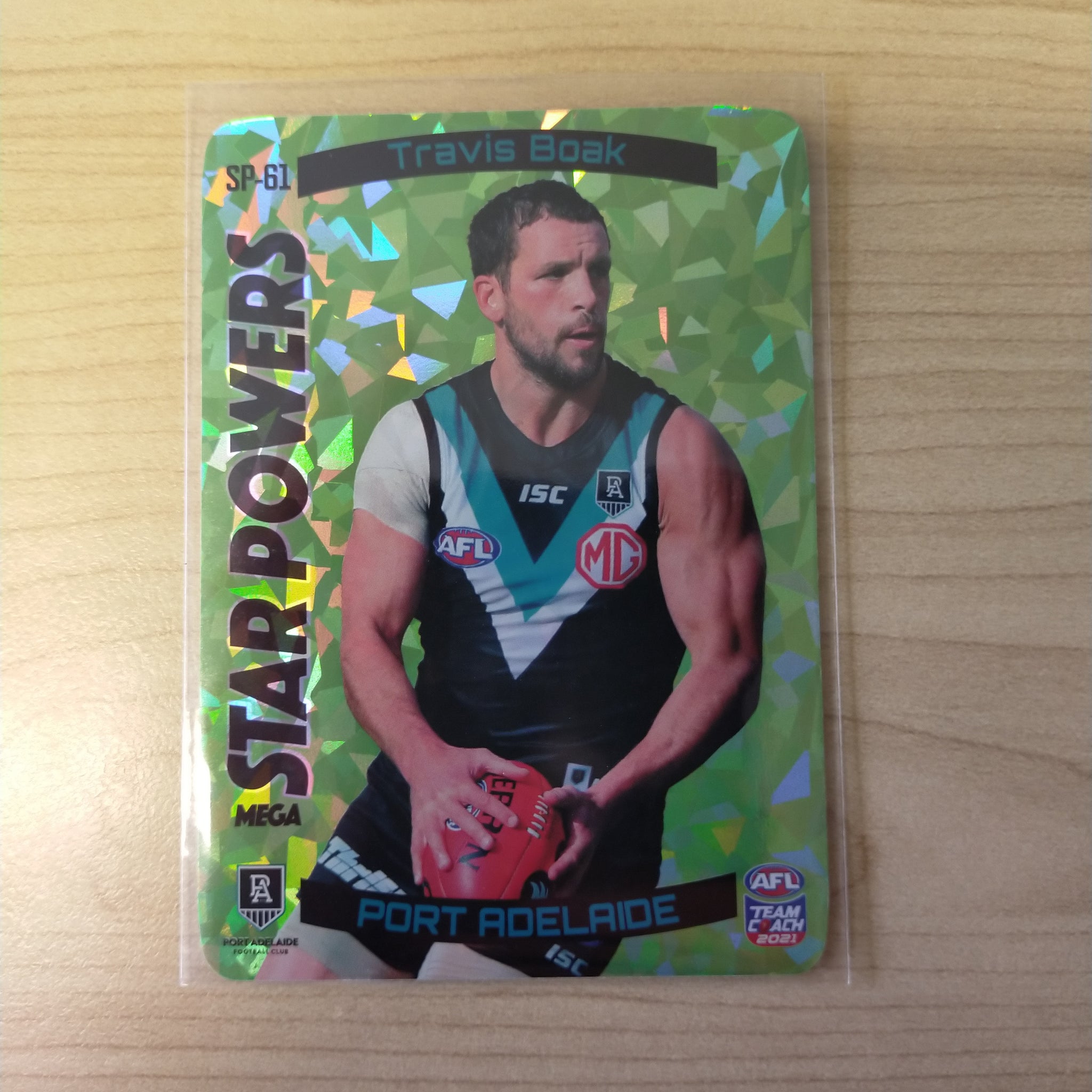 2021 AFL Teamcoach Green Star Powers Travis Boak Port Adelaide SP-61
