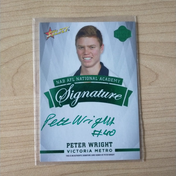 2014 Select Future Force NAB National Academy Green Signature Peter Wright GC Suns