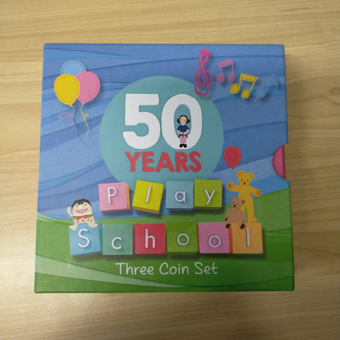 2016 Royal Australian Mint 50 Years of Play School Three Coin Uncirculated 50c Set