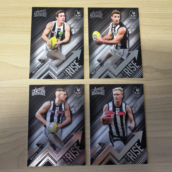 2020 AFL Select Dominance On The Rise Collingwood Team Set of 4 Cards