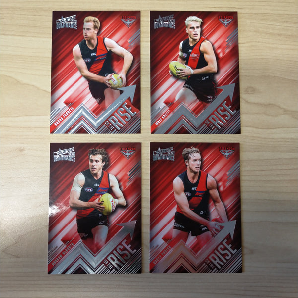 2020 AFL Select Dominance On The Rise Essendon Team Set of 4 Cards