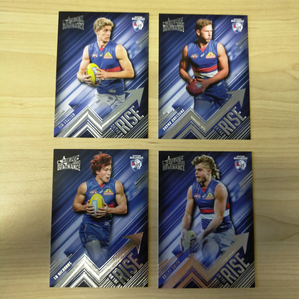 2020 AFL Select Dominance On The Rise Western Bulldogs Team Set of 4 Cards
