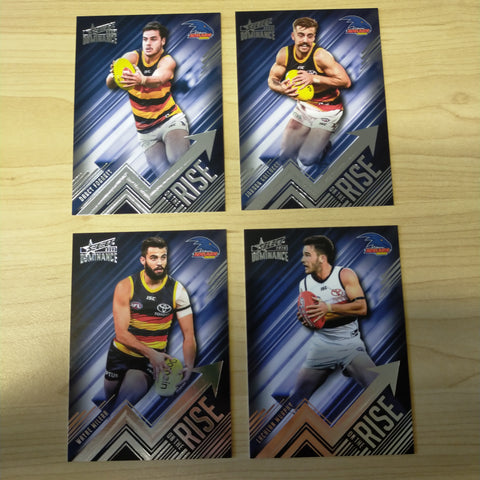 2020 AFL Select Dominance On The Rise Adelaide Team Set of 4 Cards