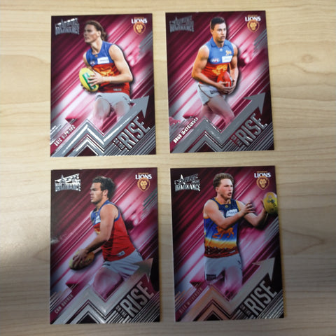 2020 AFL Select Dominance On The Rise Brisbane Team Set of 4 Cards