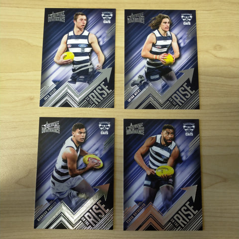 2020 AFL Select Dominance On The Rise Geelong Team Set of 4 Cards
