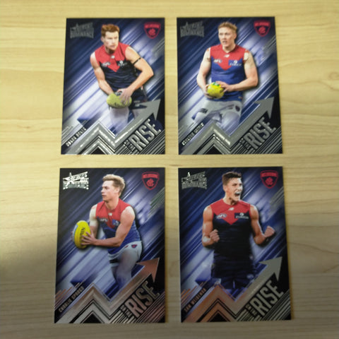 2020 AFL Select Dominance On The Rise Melbourne Team Set of 4 Cards