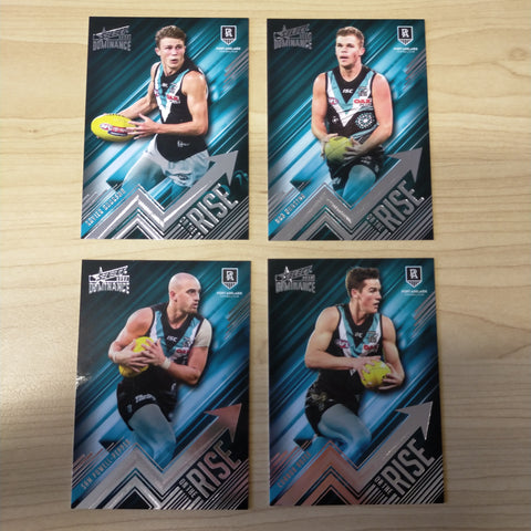 2020 AFL Select Dominance On The Rise Port Adelaide Team Set of 4 Cards