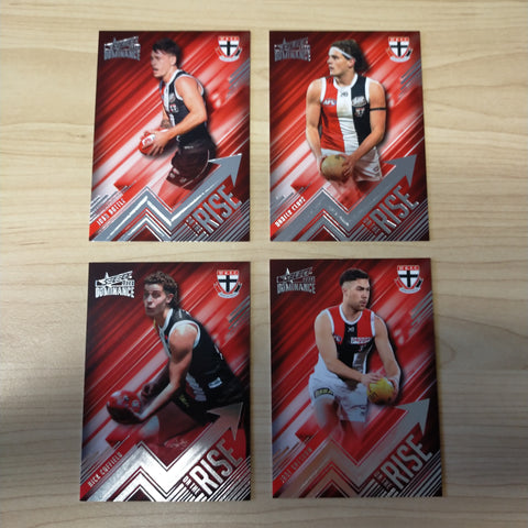2020 AFL Select Dominance On The Rise St Kilda Team Set of 4 Cards