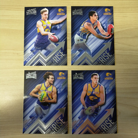 2020 AFL Select Dominance On The Rise West Coast Team Set of 4 Cards