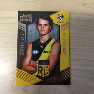 2020 AFL Select Dominance Thomson Dow Richmond Rookie Card RC21 No. 108/295