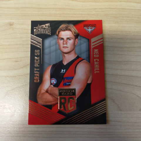 2020 AFL Select Dominance Ned Cahill Essendon Rookie Card RC56 No. 163/295