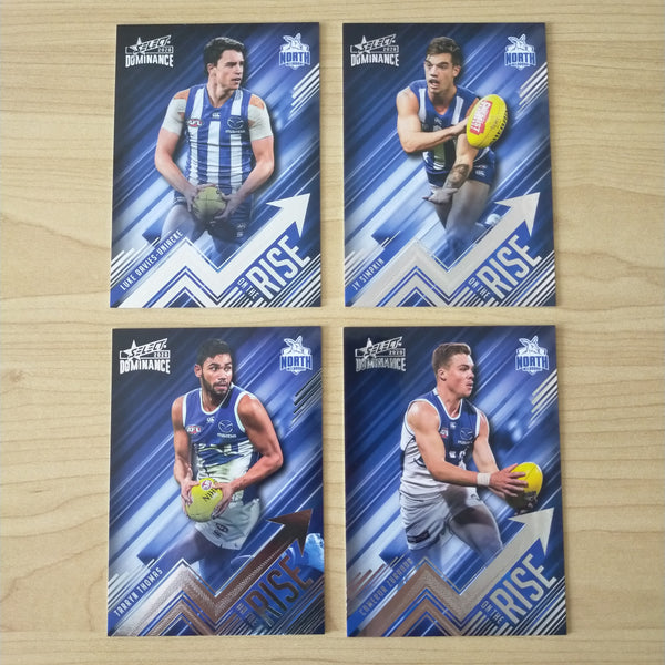 2020 AFL Select Dominance On The Rise North Melbourne Team Set of 4 Cards