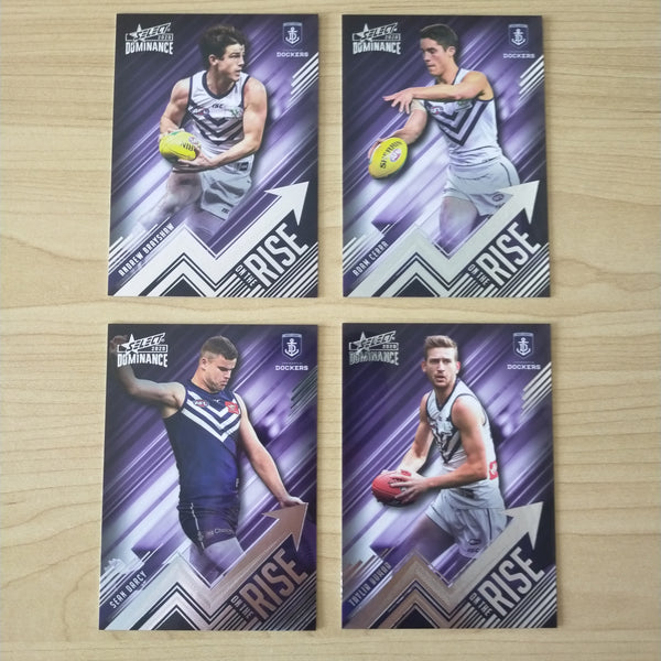 2020 AFL Select Dominance On The Rise Fremantle Team Set of 4 Cards