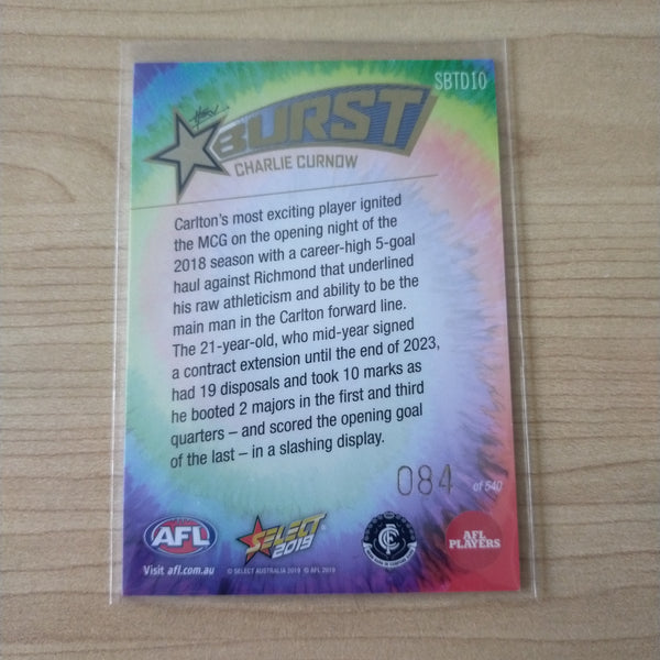 2019 Select Tie Dye Starburst Charlie Curnow Carlton