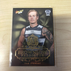 2018 Select Gold Brownlow Predictor Tom Stewart Geelong No.083/250