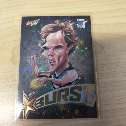2018 Select Black Starburst Jared Polec Port Adelaide No. 299/600
