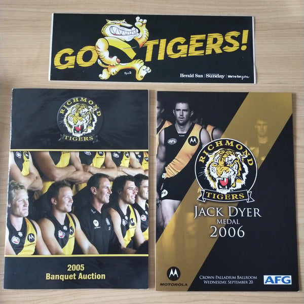 AFL Richmond Football Club Lot of Ephemera/Memorabilia