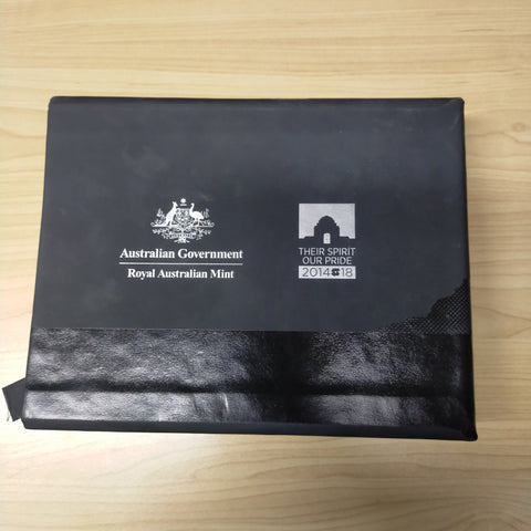Australia 2014 - 2016 Royal Australian Mint 50c Australians at War Set of 18 Fifty cents Mint Coins in album as issued