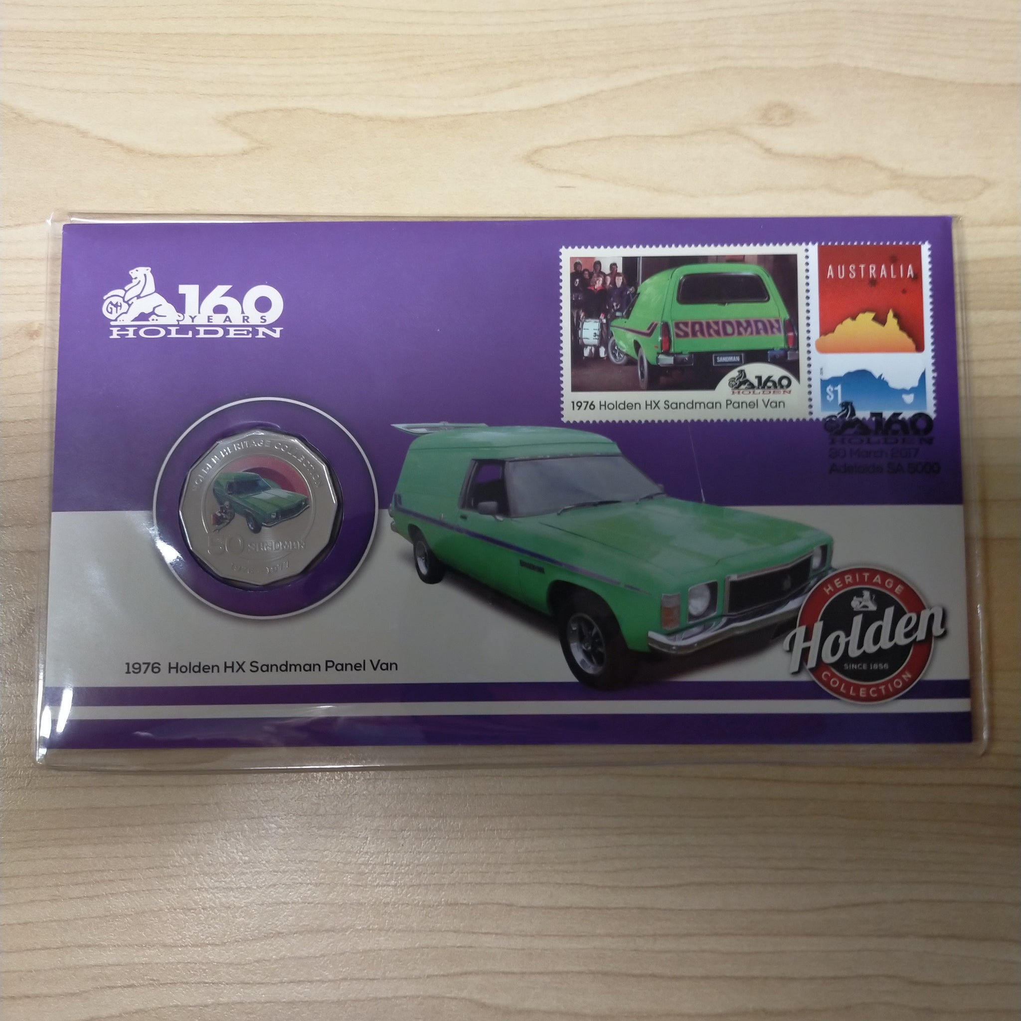 2017 Heritage Holden 160 Years of Holden 50c Sandman Panel Van PNC