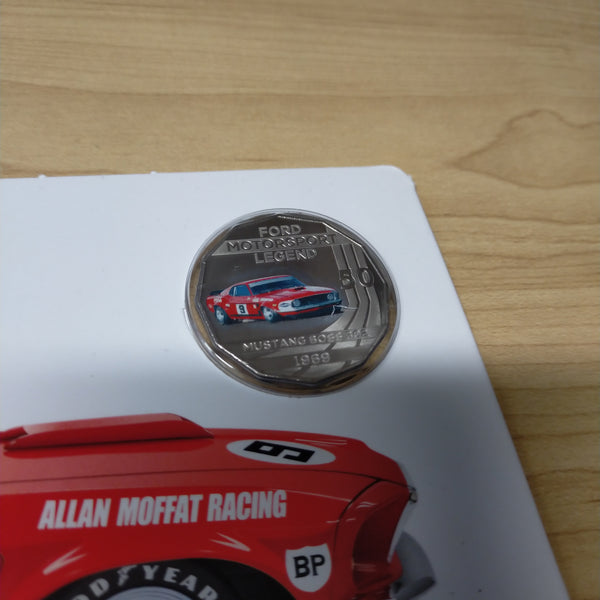 2018 Ford High Octane 1969 Mustang Boss 302 Trans-am Carded 50c Coin