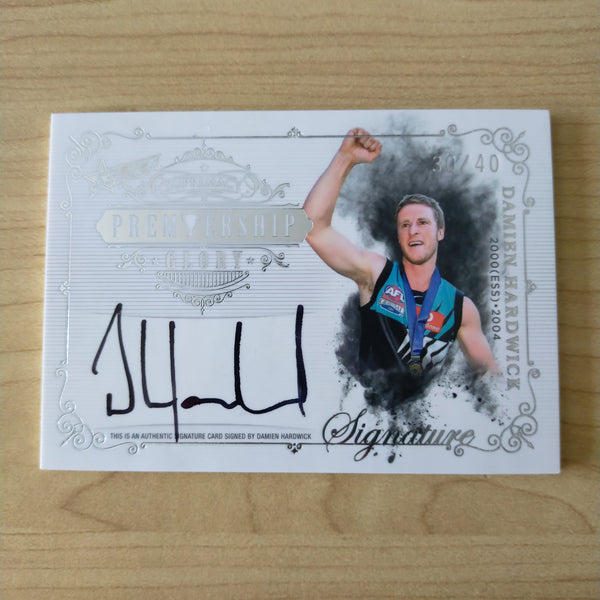 2021 Select Supremacy Premiership Glory Signature Damien Hardwick Port Adelaide 30/40