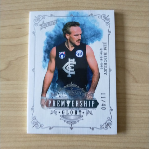 2021 Select Supremacy Premiership Glory Jim Buckley Carlton 11/40