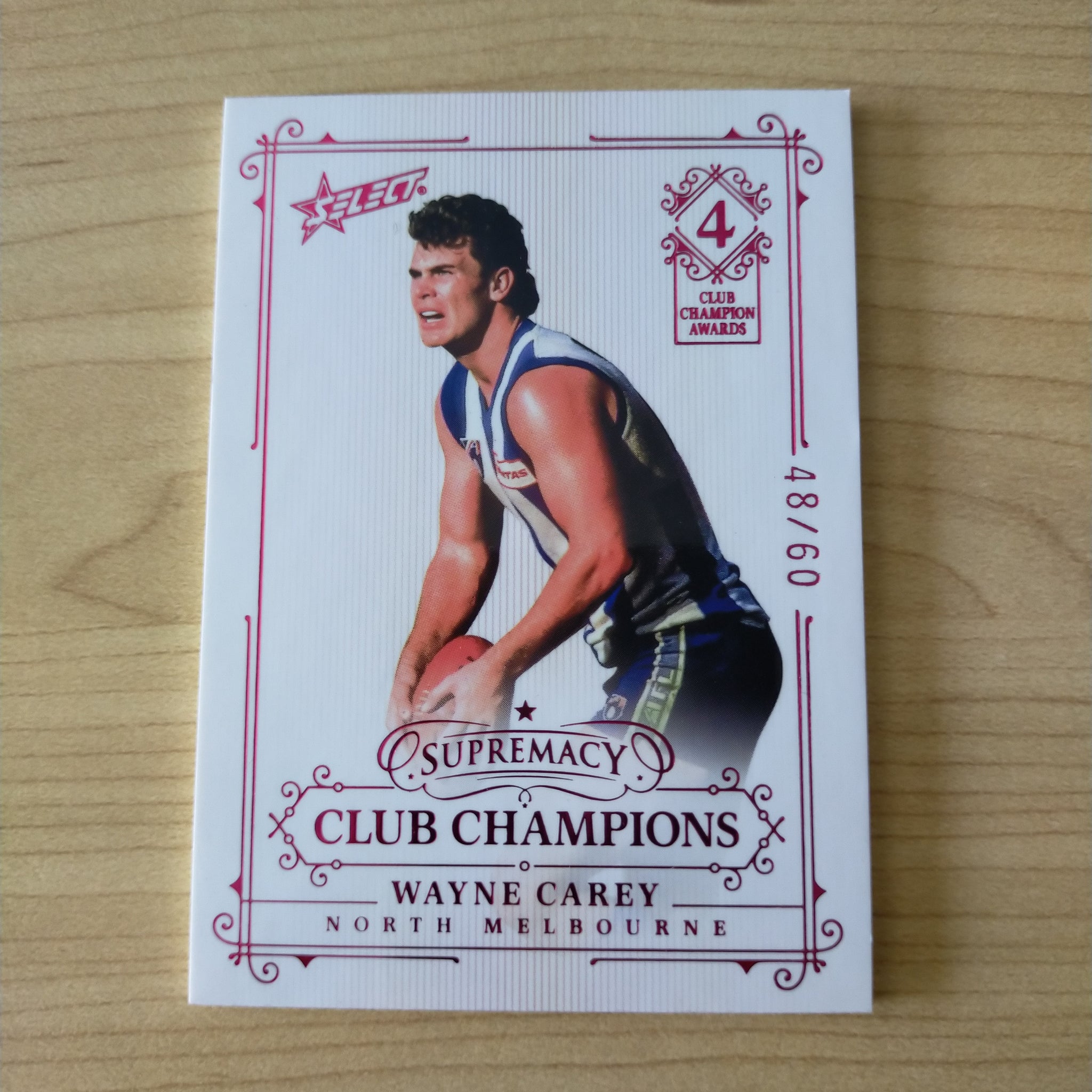 2021 Select Supremacy Club Champions Wayne Carey North Melbourne 48/60