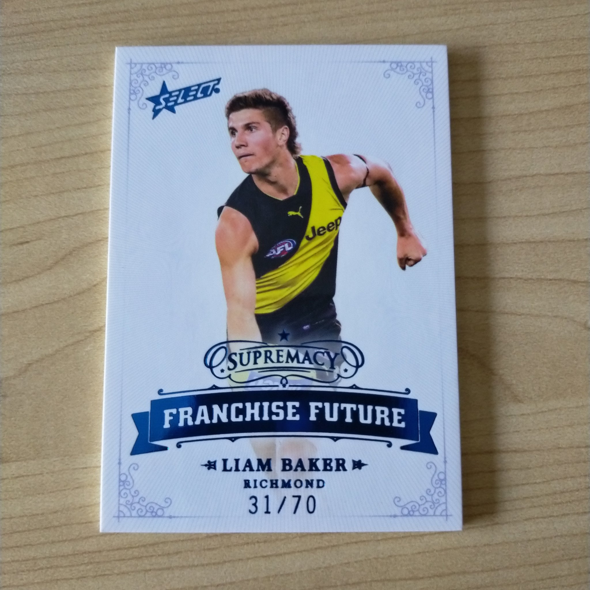 2021 Select Supremacy Franchise Future Liam Baker Richmond 31/70