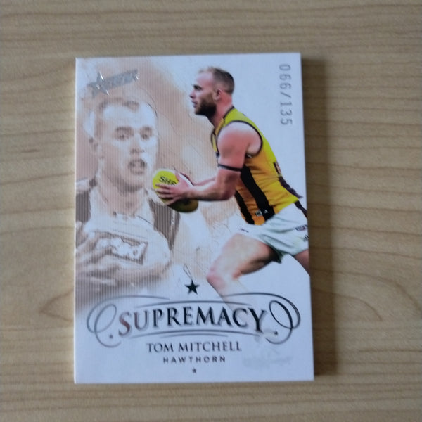 2021 Select Supremacy Gold and Silver Base Card Tom Mitchell Hawthorn