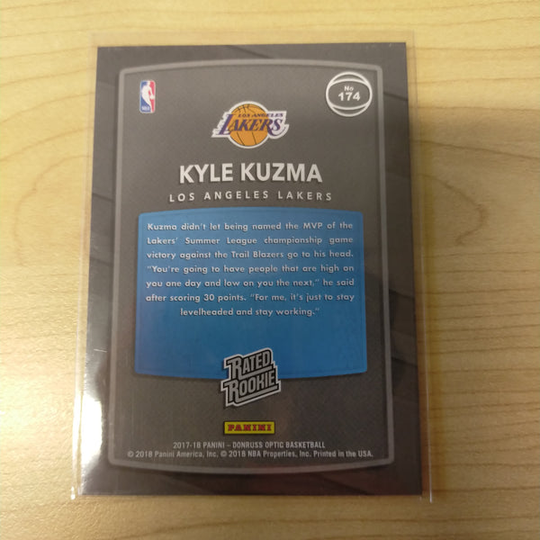 2018 Panini Optic Rated Rookie Kyle Kuzma Lakers NBA Basketball Card