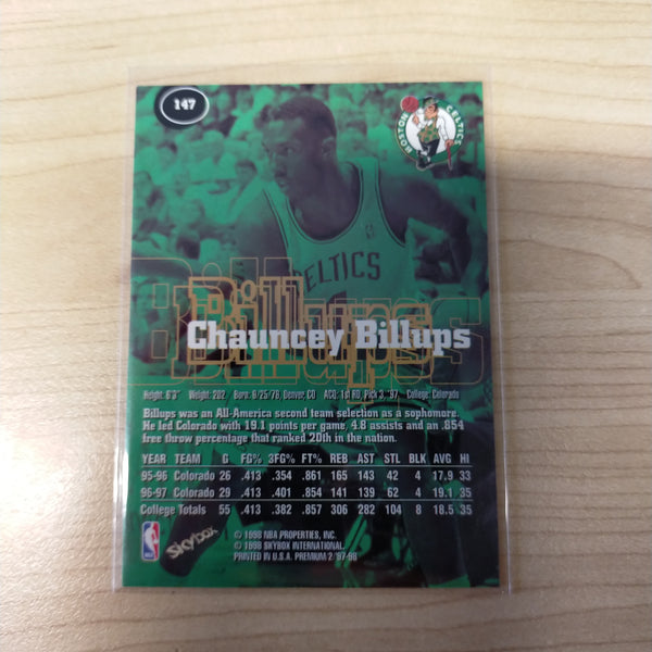 1998 Skybox Premium Rookie Chauncey Billups Celtics NBA Basketball Card