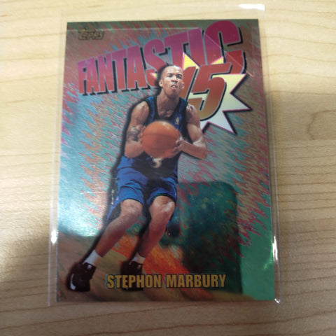 1997 Topps Fantastic 5 Stephon Marbury Timberwolves NBA Basketball Card