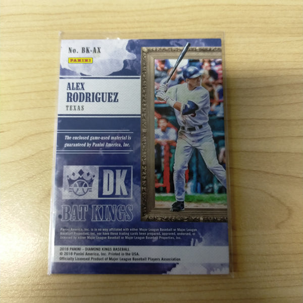 2018 Panini Bat Kings Alex Rodriguez Texas Baseball Card