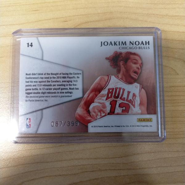 2010 Panini Century Collection Materials Joakim Noah NBA Basketball Card