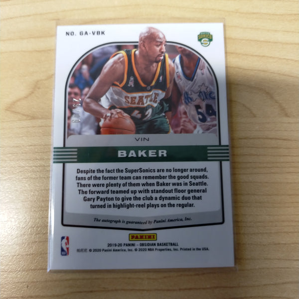 2020 Panini Obsidian Galaxy Vin Baker NBA Basketball Card