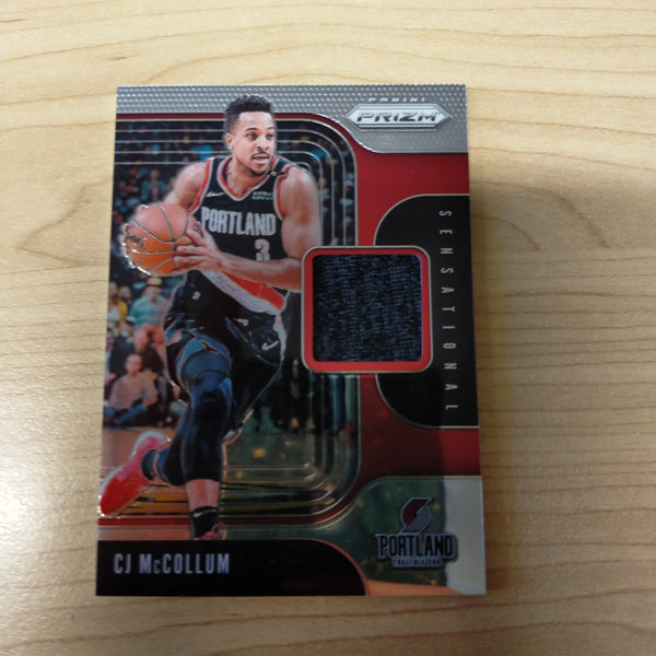 2019 Panini Prizm Sensational CJ McCollum NBA Basketball Card