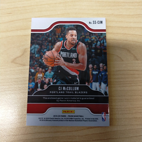 2019 Panini Prizm Sensational CJ McCollum NBA Basketball Card