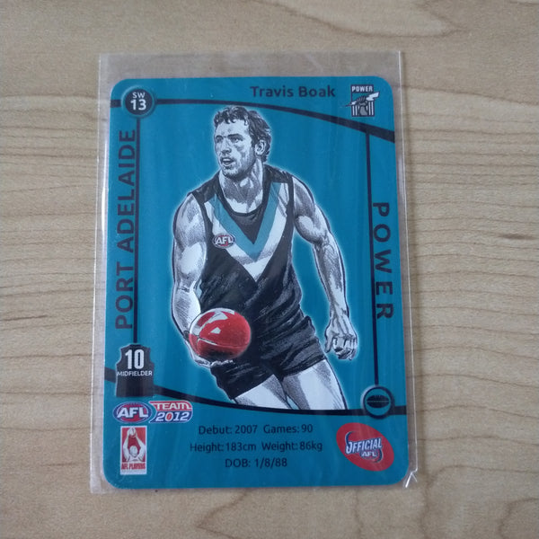 2012 Teamcoach Star Wildcard Travis Boak Port Adelaide SW-13