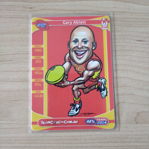 2014 Teamcoach Magic Wildcard Gary Ablett Gold Coast MW-08