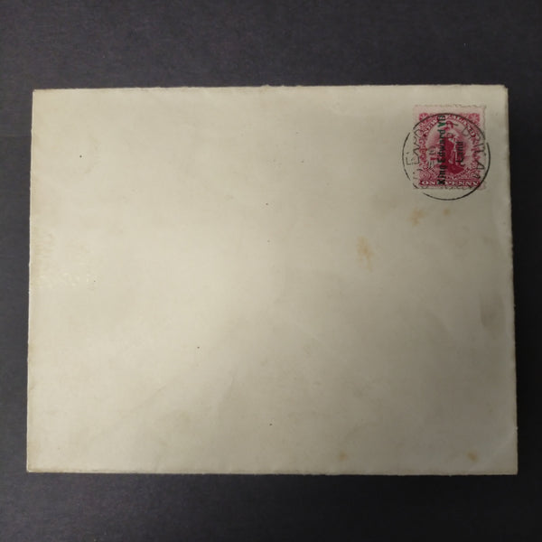 British Antarctic Expedition 1907 King Edward VII Land 1908 1d on unaddressed envelope, tied by BAE FE 27 08 CDS