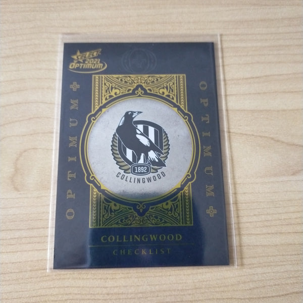 2021 AFL Optimum Plus Collingwood Checklist No.168/455