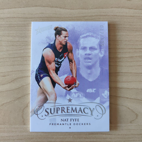 2021 Select Supremacy Silver Base Card Nat Fyfe Fremantle No.047/135