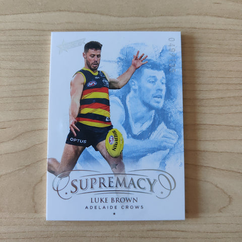 2021 Select Supremacy Silver Base Card Luke Brown Adelaide No.049/135