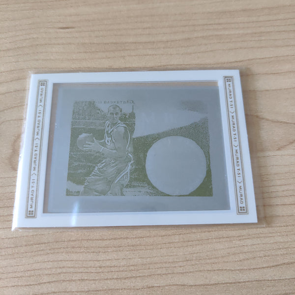 2009 Topps Yellow Printing Plate for Andrew Bogut T-51 Murad Basketball Trading Cards 1/1 RARE