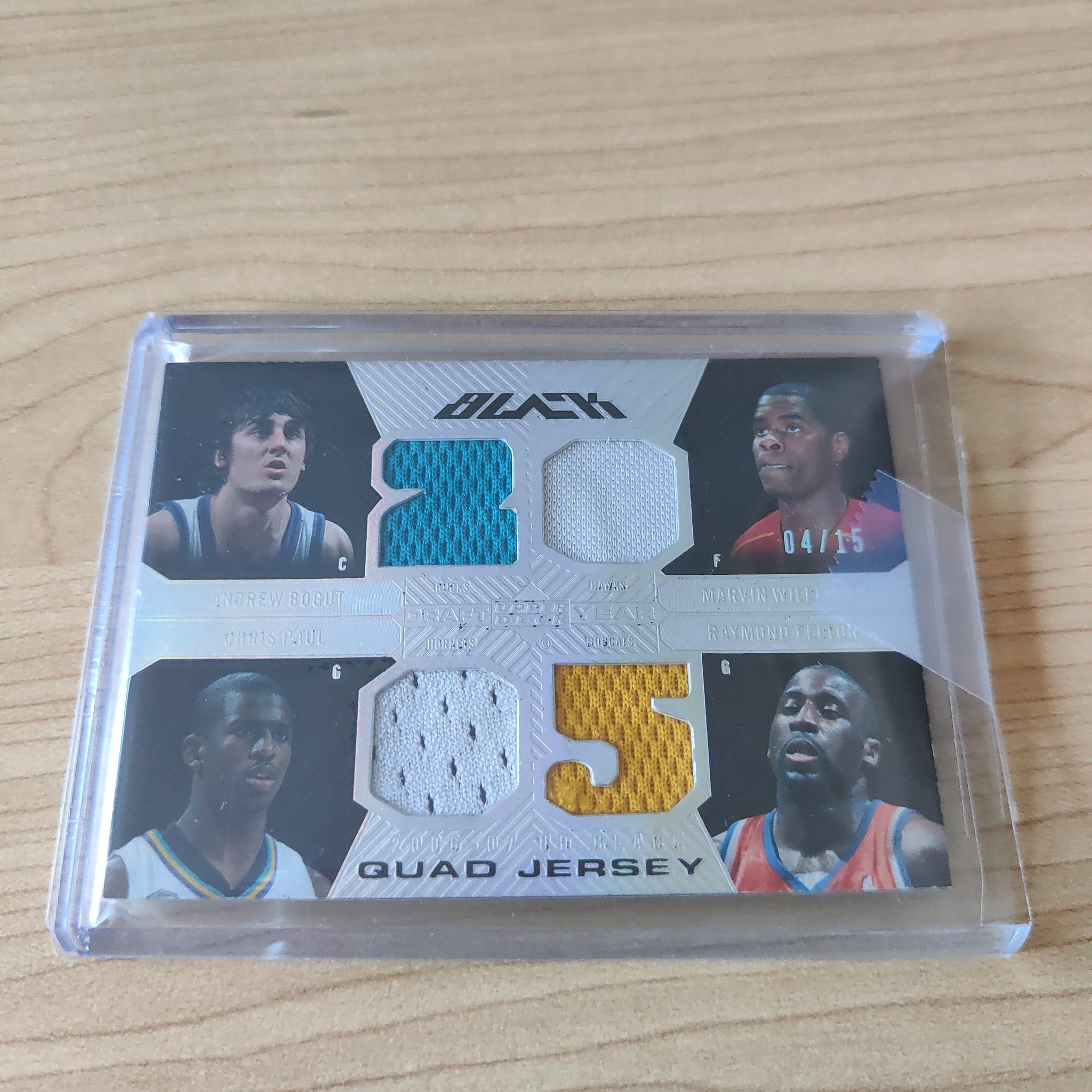 2007 Upper Deck Black Quad Jersey NBA Basketball Card No.04/15